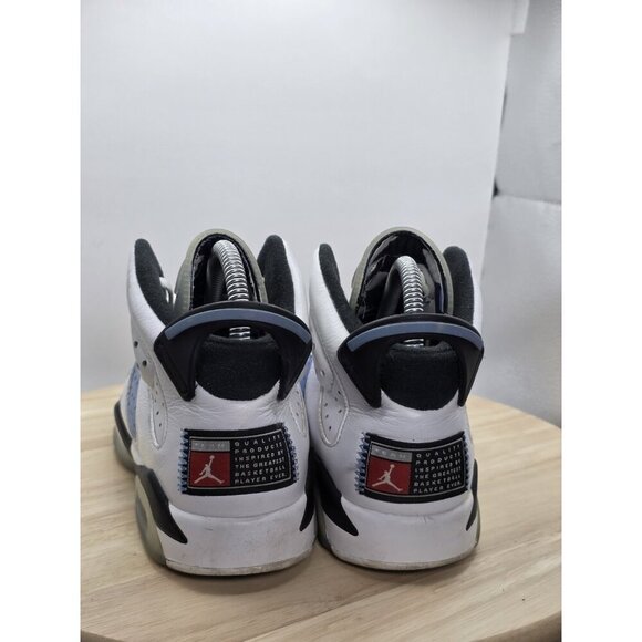 Womens 8 - Nike Air Jordan 6 Retro 384665-410 UNC White VG Condition 6.5Y GS - Picture 5 of 8